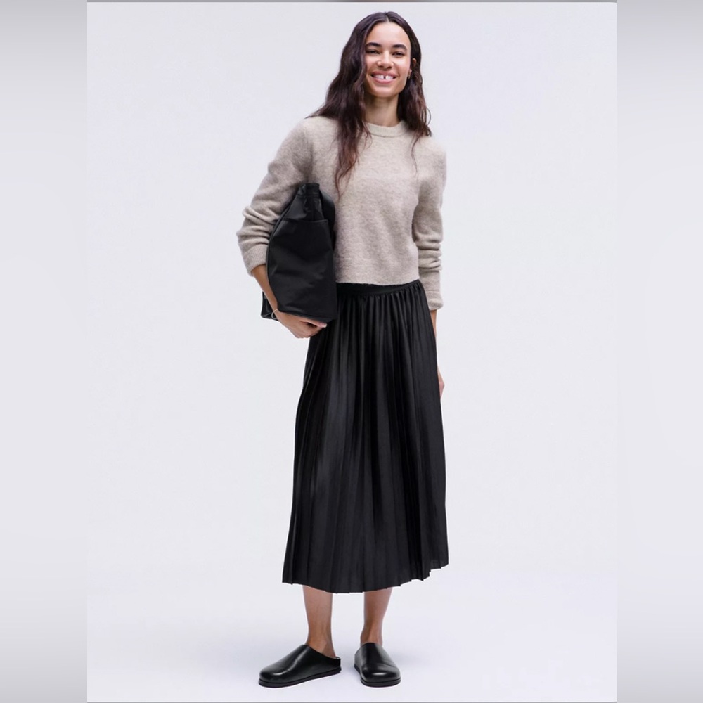 lululemon Pleated Midi Skirt satin